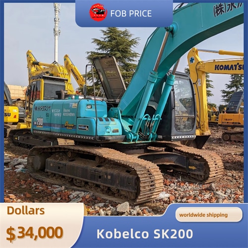 used Kobelco SK200 backhoe excavator for earth-moving for sale in China