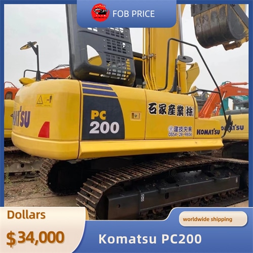 used Komatsu PC200 backhoe excavator for earth-moving for sale in China