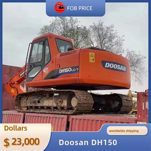 used Doosan DH150 backhoe excavator for earth-moving for sale in China