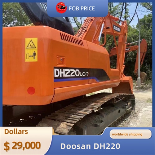 used Doosan DH220 backhoe excavator for earth-moving for sale in China