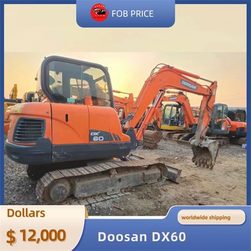 used Doosan DX60 backhoe excavator for earth-moving for sale in China