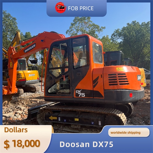 used Doosan DX75 backhoe excavator for earth-moving for sale in China