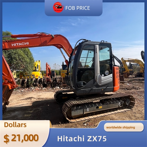 used Hitachi ZX75 backhoe excavator for earth-moving for sale in China