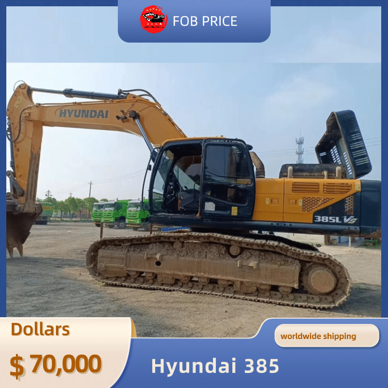 used Hyundai 385 backhoe excavator for earth-moving for sale in China