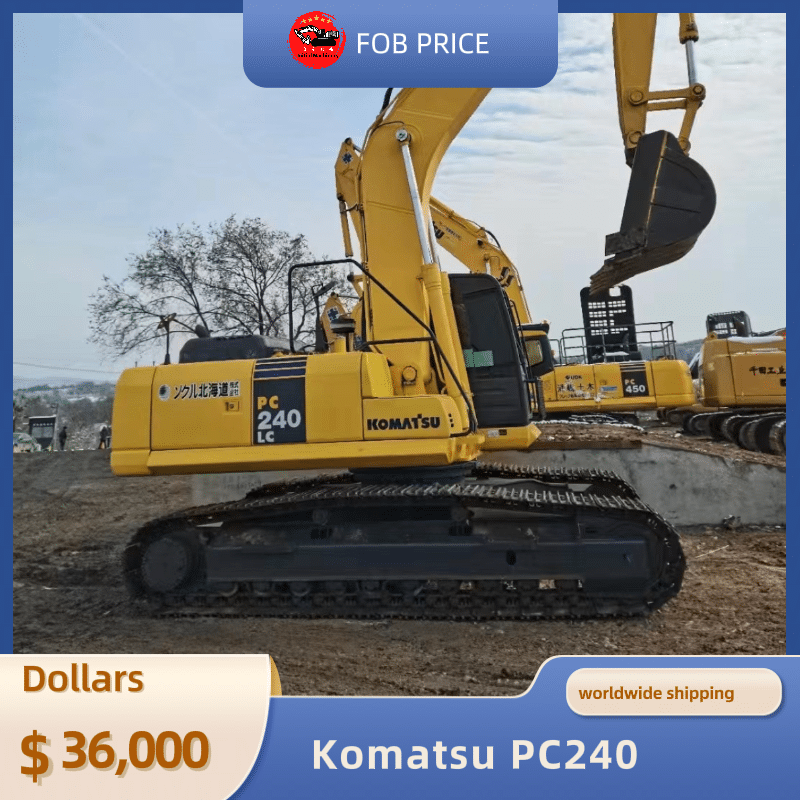 used Komatsu PC240 backhoe excavator for earth-moving for sale in China