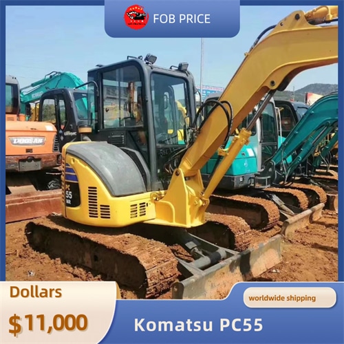 used Komatsu PC55 backhoe excavator for earth-moving for sale in China