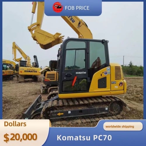 used Komatsu PC70 backhoe excavator for earth-moving for sale in China