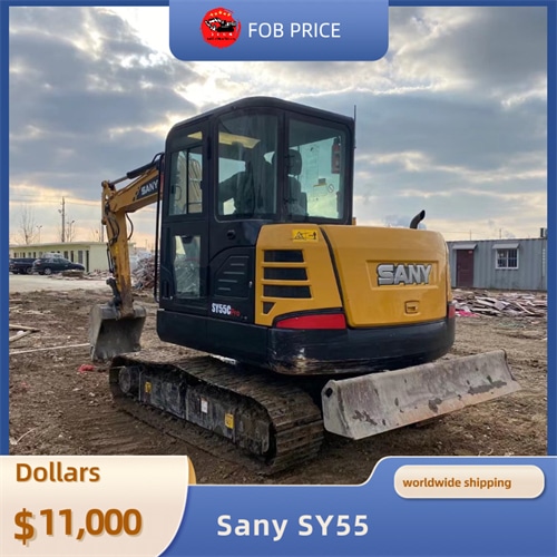 used Sany SY55 backhoe excavator for earth-moving for sale in China