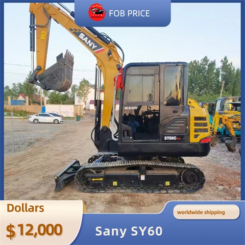 used Sany SY60 backhoe excavator for earth-moving for sale in China