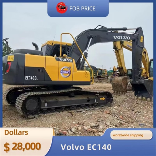 used Volvo EC140 backhoe excavator for earth-moving for sale in China