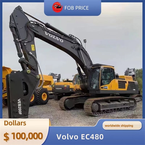 used Volvo EC480 backhoe excavator for earth-moving for sale in China